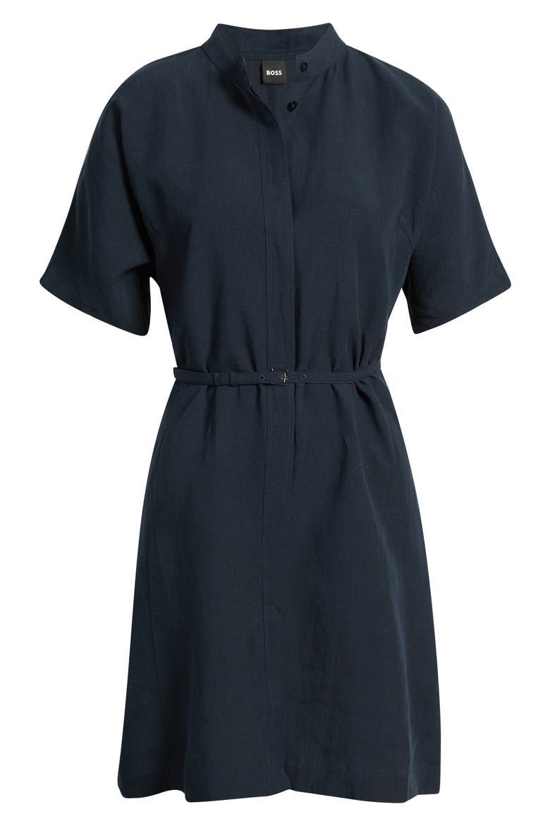 Dalinia Belted Shirtdress, Alternate, color, SKY CAPTAIN