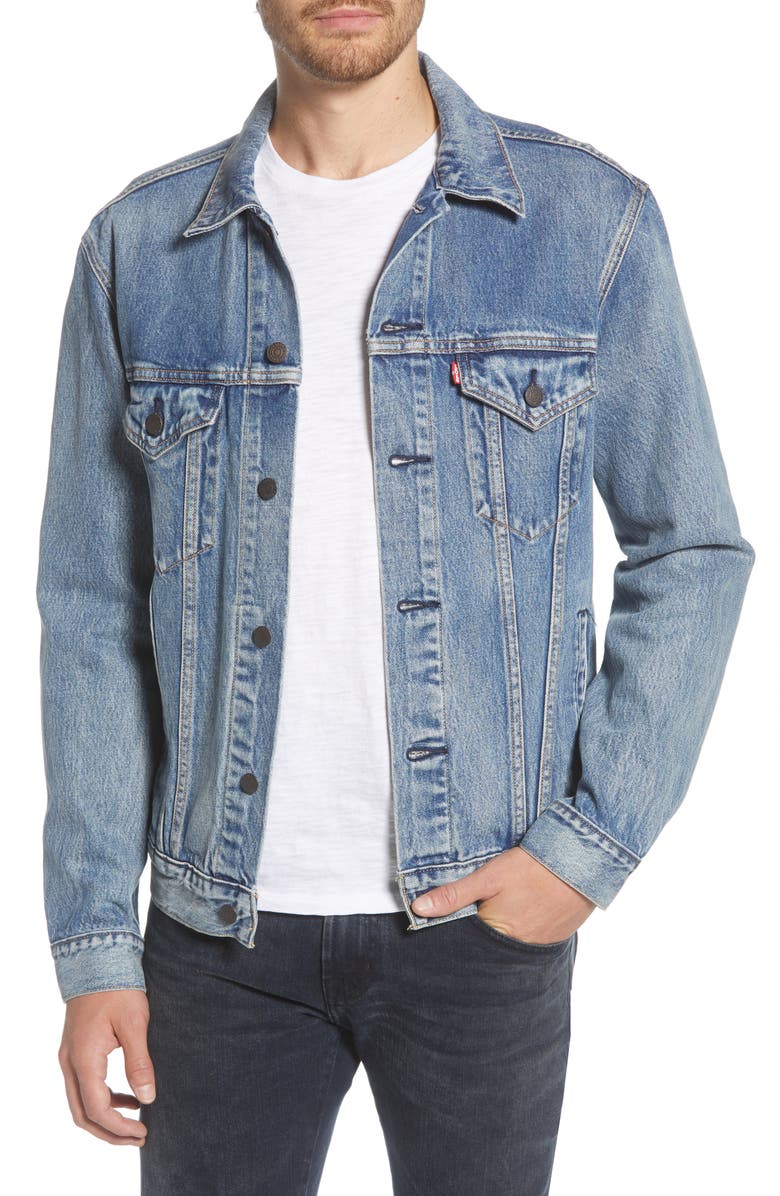 Levi's<sup>®</sup> Vintage Fit Denim Trucker Jacket, Main, color,
