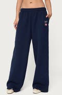 EDIKTED I Don't Chase I Attract Bow Wide Leg Sweatpants