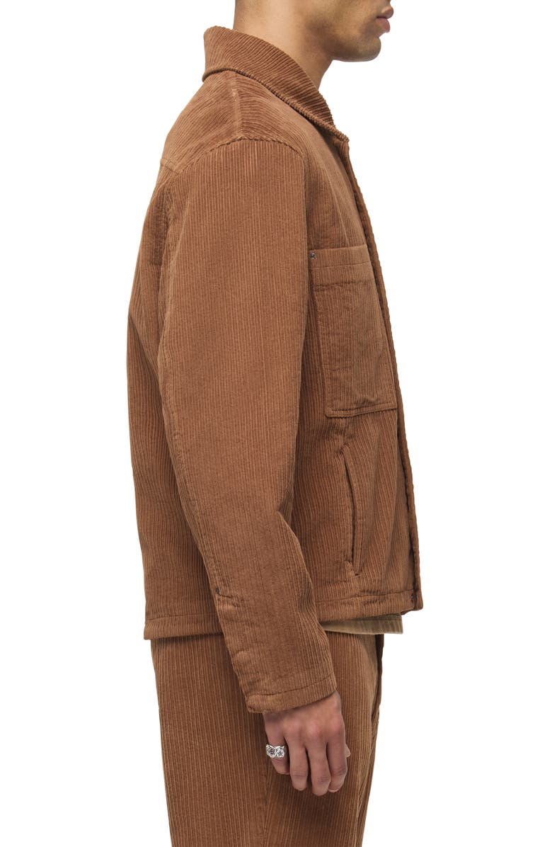 Hudson Jeans Worker Corduroy Shirt Jacket, Alternate, color, Toffee