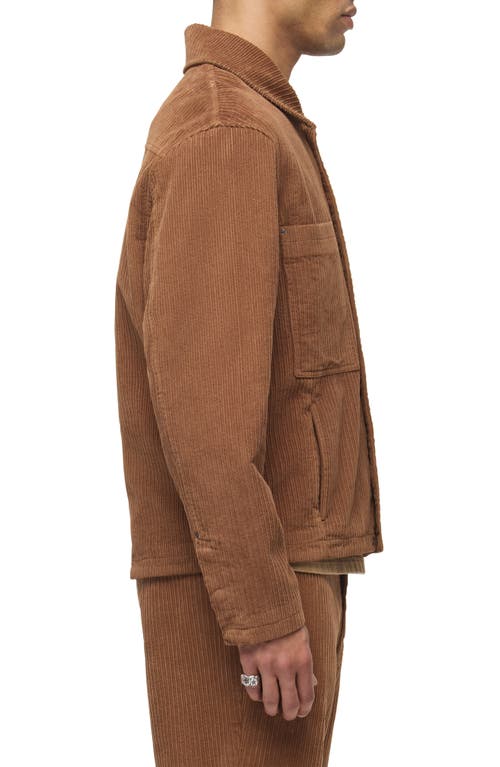 Hudson Jeans Worker Corduroy Shirt Jacket In Brown