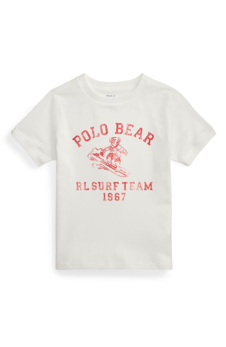 Polo Ralph Lauren Kids' Polo Bear Cotton Graphic T-Shirt, Main, color, White