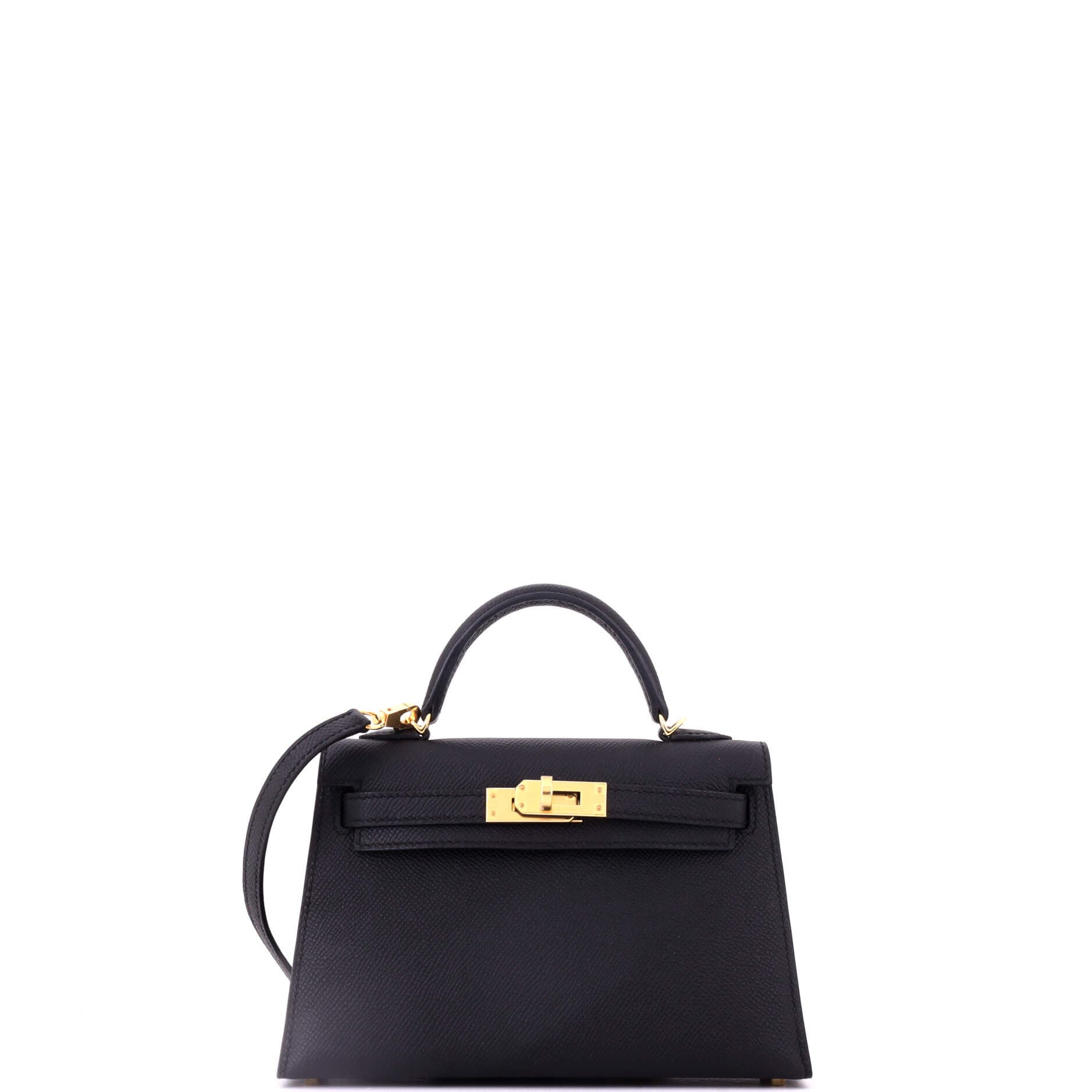 Kelly Mini II Bag Black Epsom with Gold Hardware 20, Main, color, Black