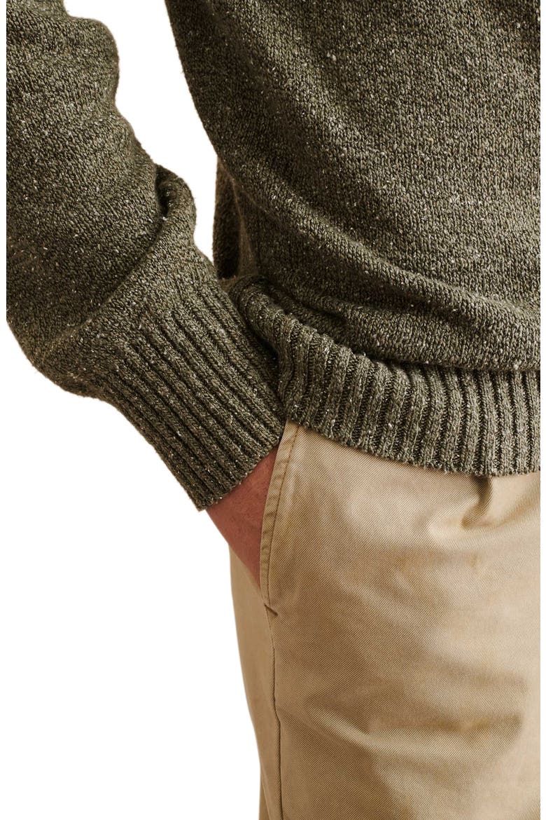 Donegal Cotton & Silk Crewneck Sweater, Alternate, color, GREEN