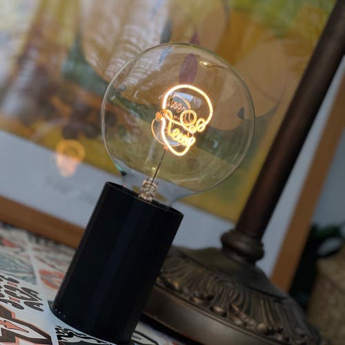 Mitb Skull Portable Table Lamp In Green