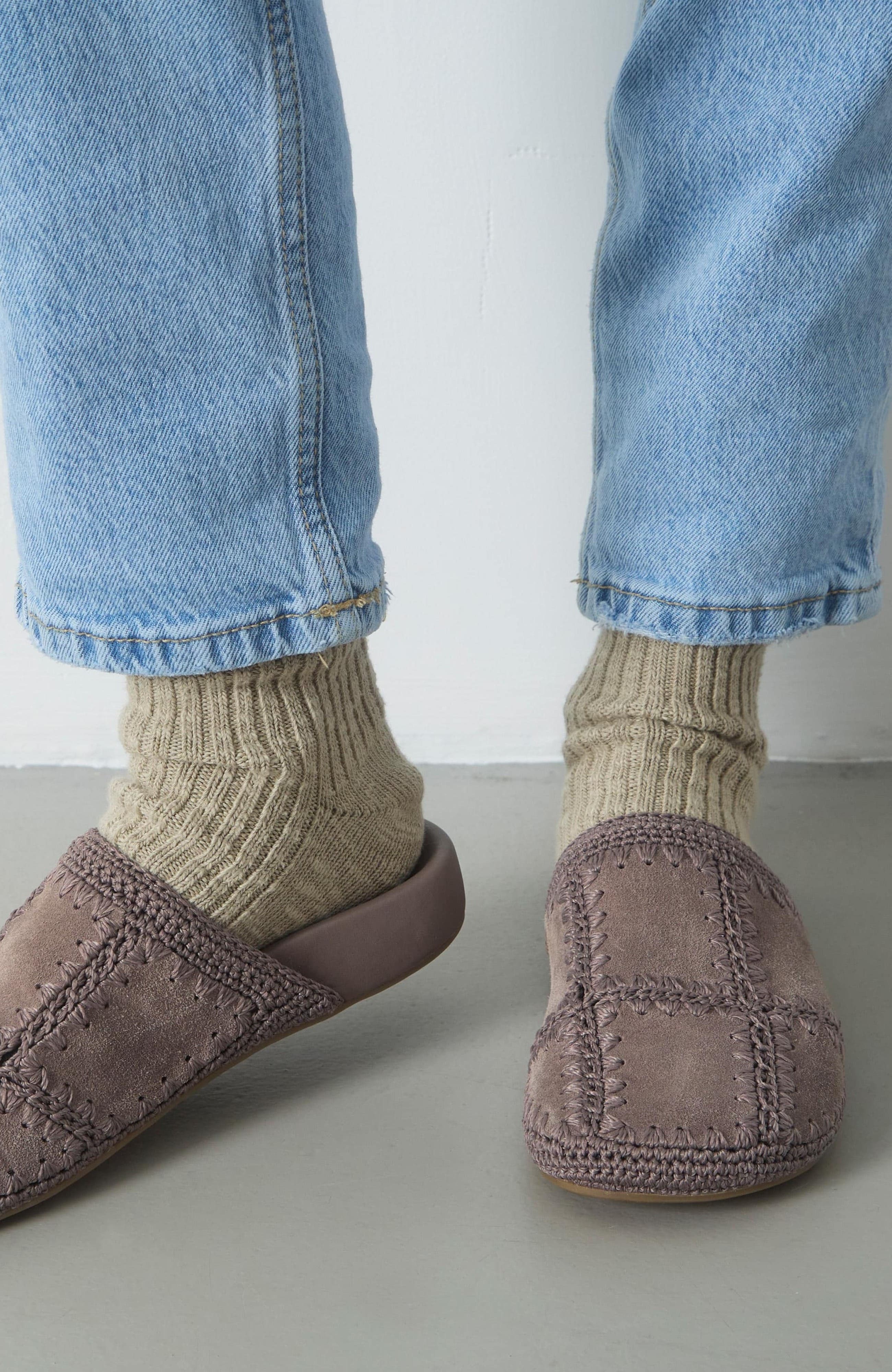 The Sak Bolinas Suede Clog Shoe, Alternate, color, Mushroom Suede Patch