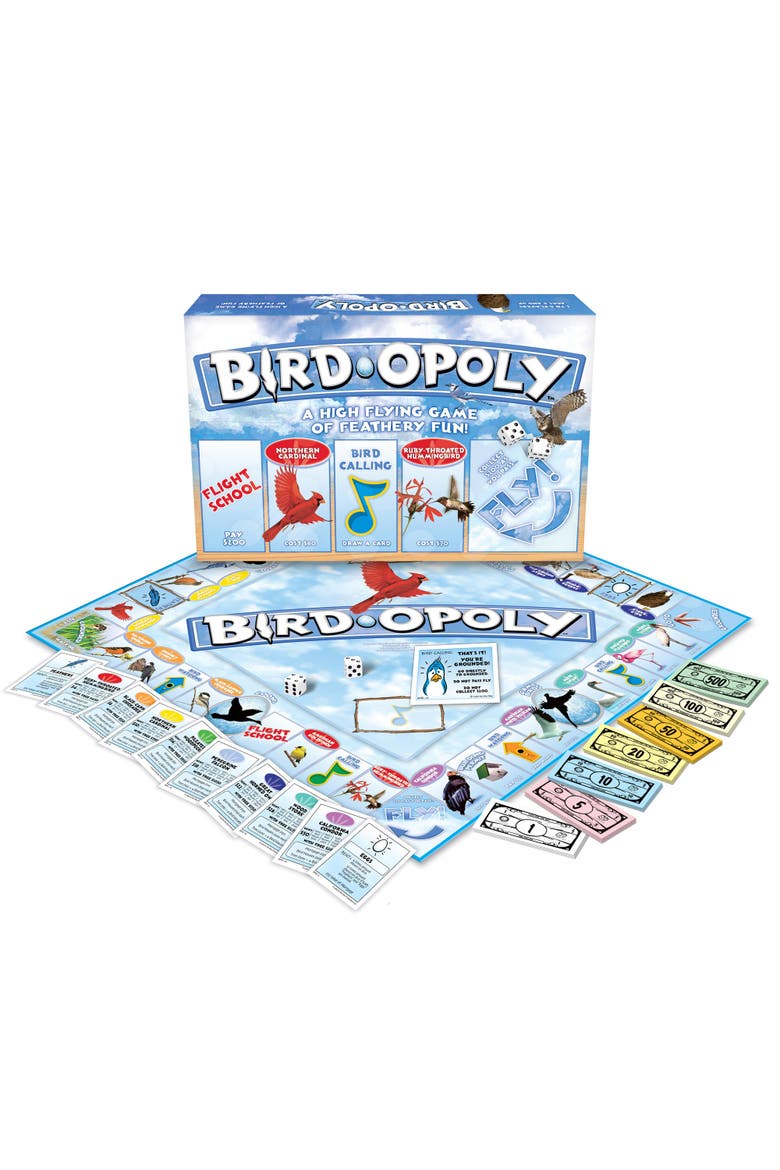 Birdopoly Family Board Game, Alternate, color, Multicolored