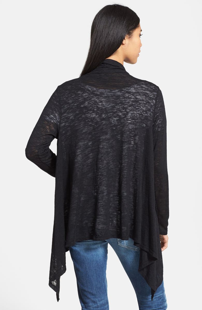 Bobeau Lightweight One-Button Asymmetrical Cardigan, Alternate, color, 