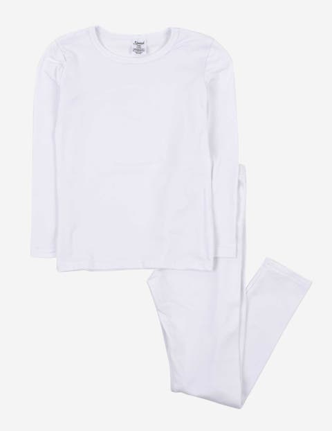 Kids Solid Thermal Pajamas (Toddler, Little Kid & Big Kid)