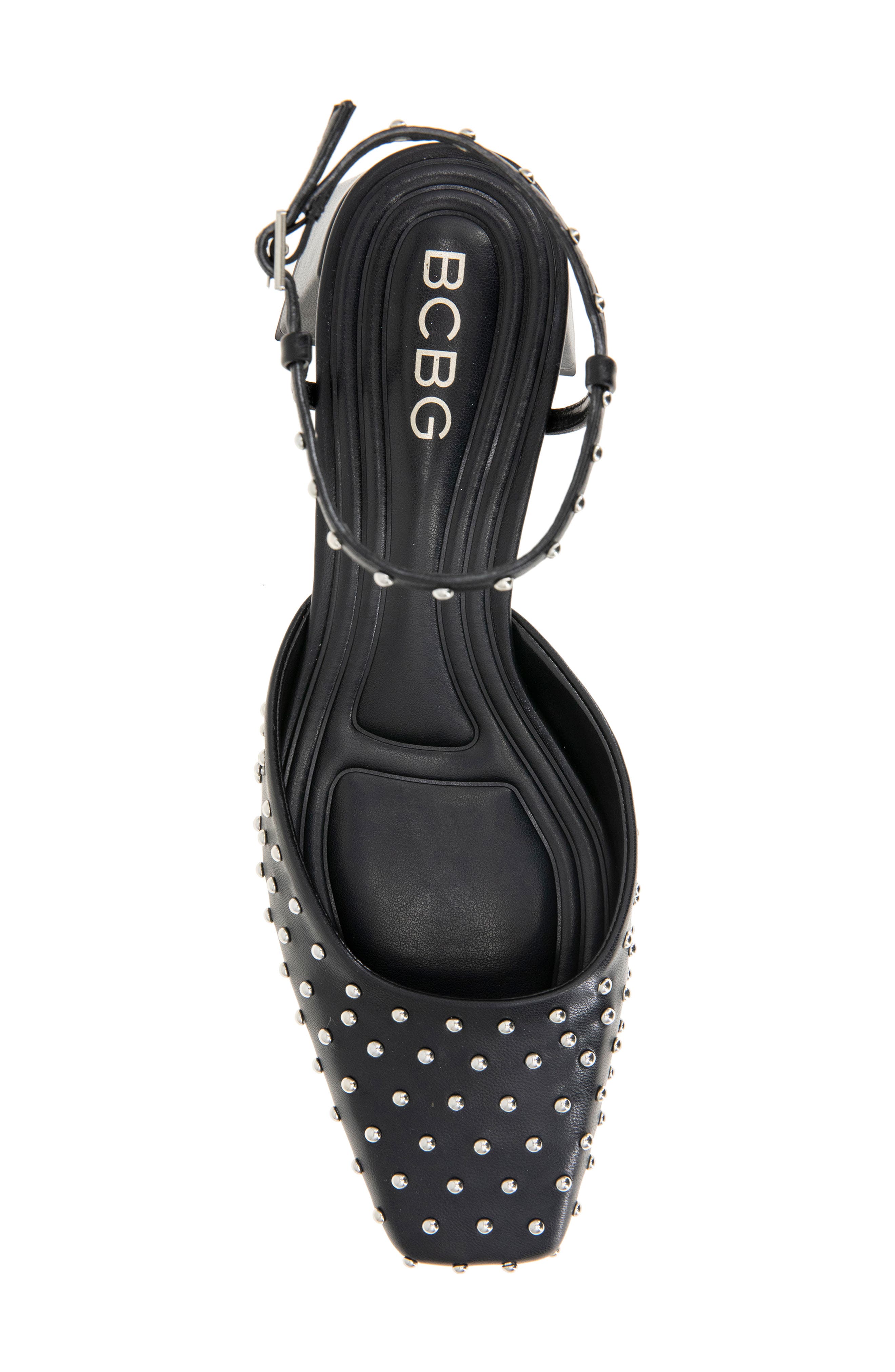 BCBGeneration Queenie Ankle Strap Pump, Alternate, color, Black Stud