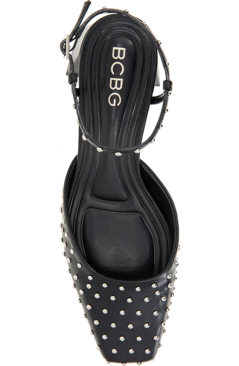 BCBGeneration Queenie Ankle Strap Pump, Alternate, color, Black Stud