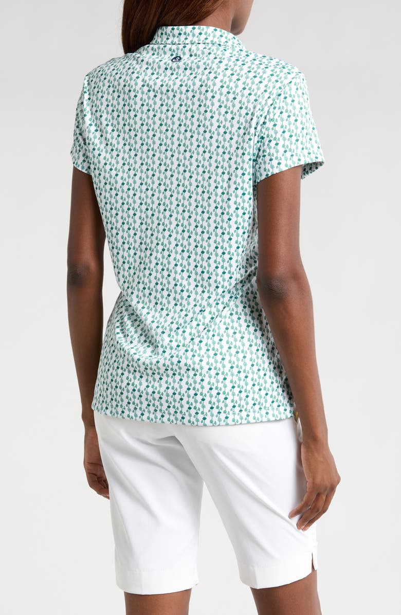 Swannies Tori Print Polo Shirt, Alternate, color, Sage