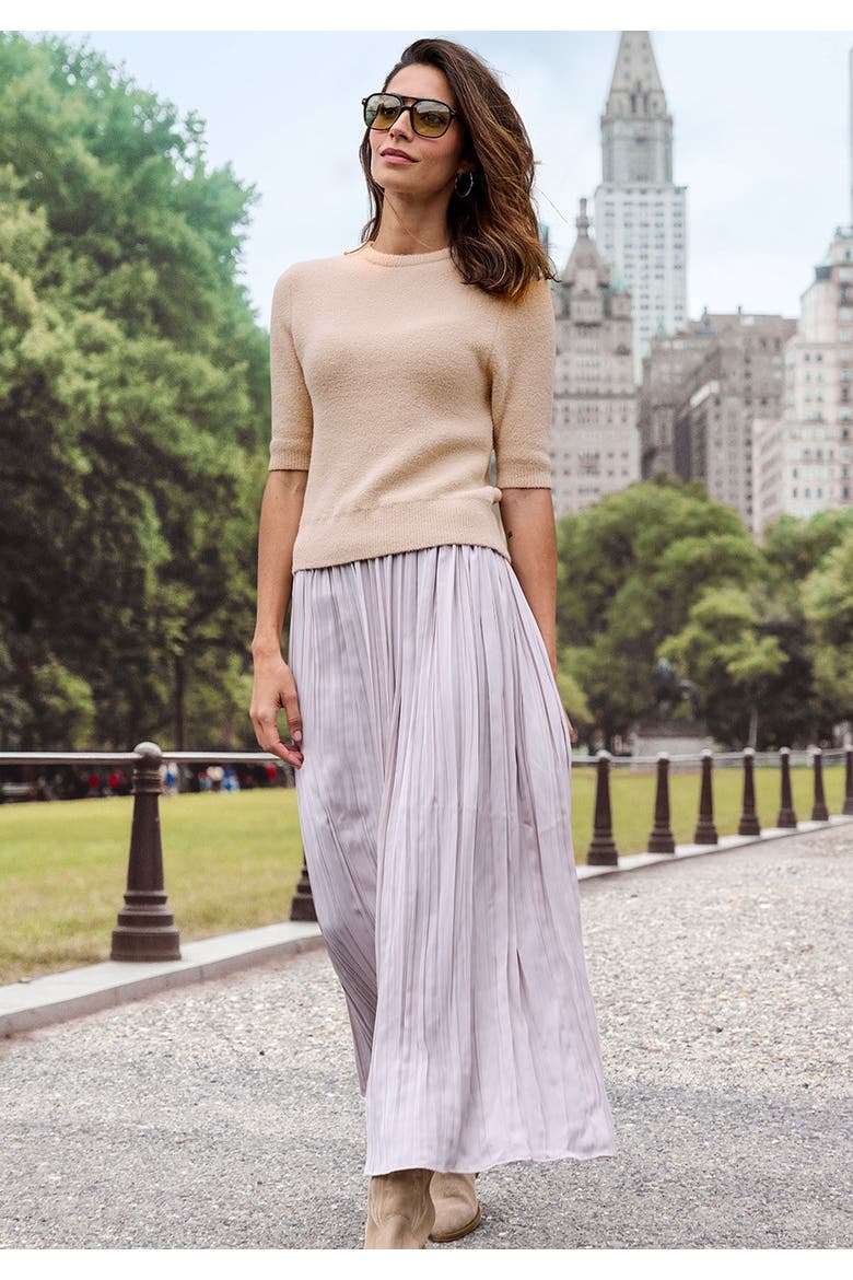 Elbow Length Sleeve Sweater, Alternate, color, Sand