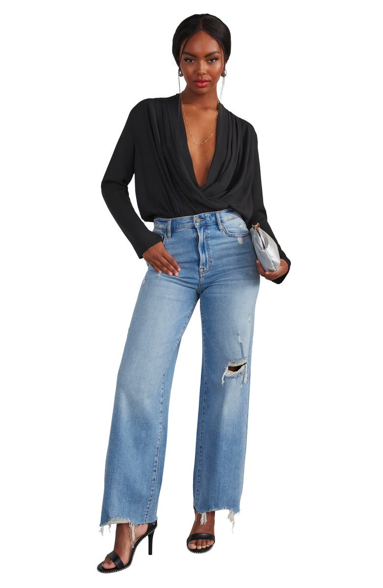 VICI Collection Attraction Surplice Neck Bodysuit, Alternate, color, 