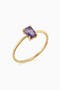  Yellow Gold - Amethyst
