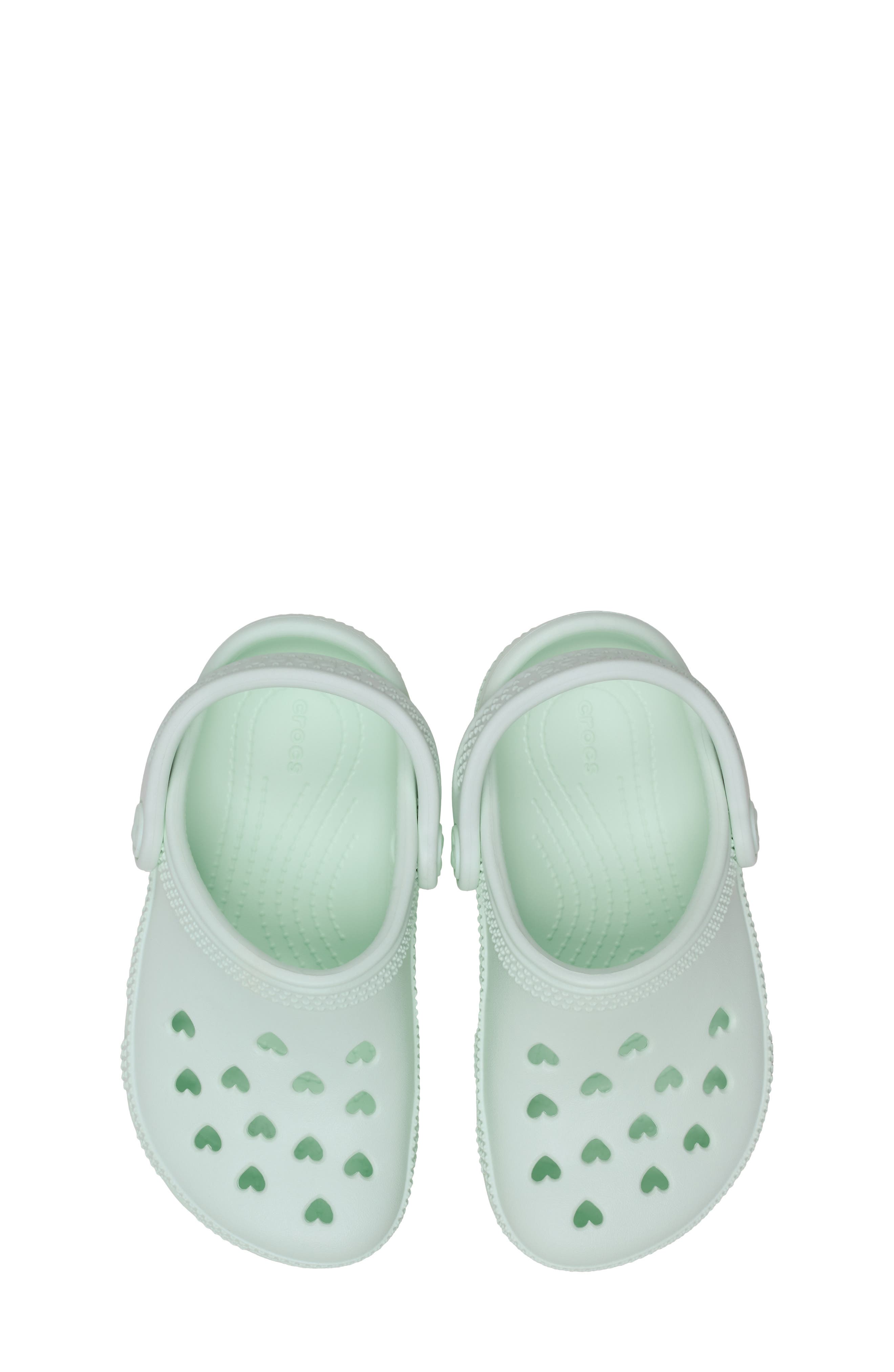 CROCS Kids' Classic Hearts Cutout Clog, Alternate, color, Retro Ice