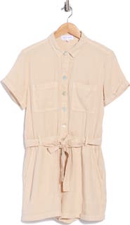 Bella Dahl Short Sleeve Linen Romper