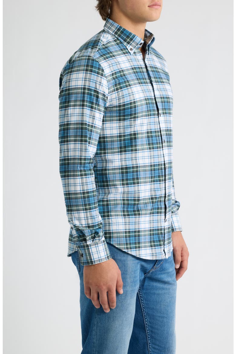 Chimney Rock Tartan Button Down Shirt, Alternate, color, SAILOR