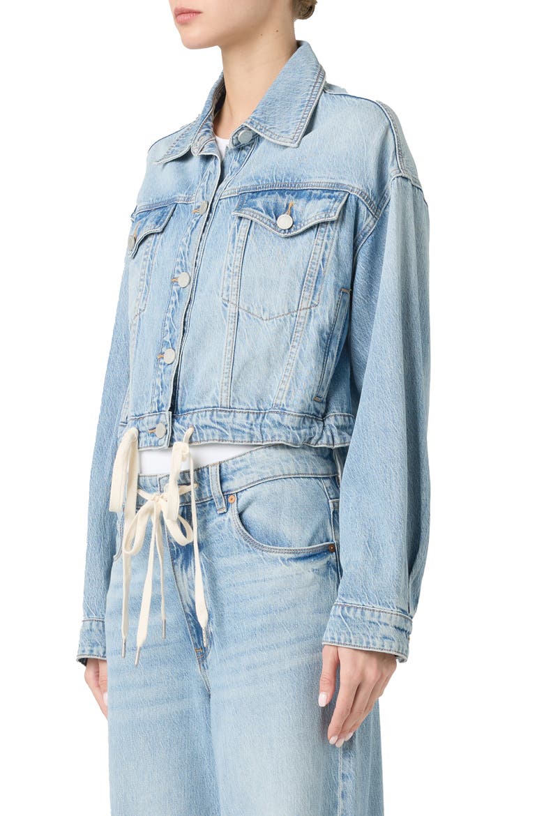 Crop Denim Jacket, Alternate, color, FEELING GOOD