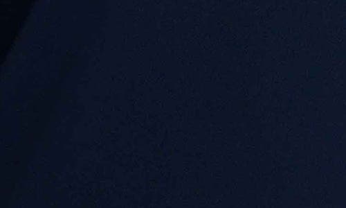 Foxcroft Tammy Ruffle Collar Crepe Top In Navy