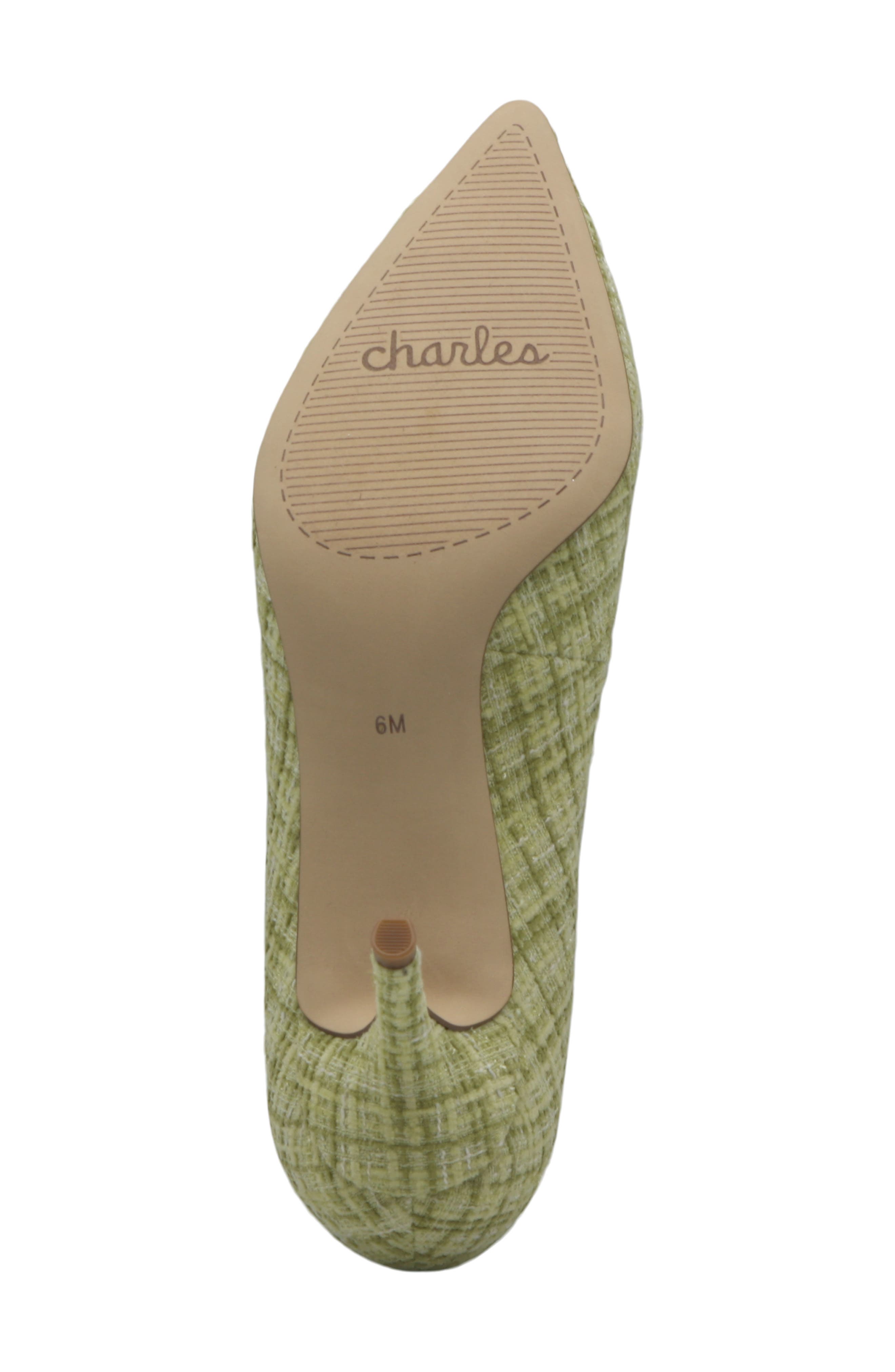 Charles by Charles David Angelica Pointed Toe Pump, Alternate, color, Chartreuse