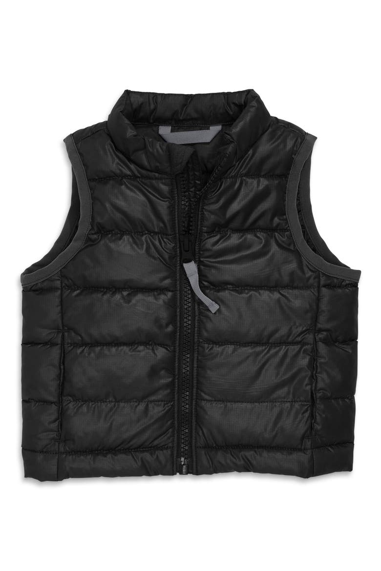 Kids' Lightweight Puffer Vest, Main, color, BLACK