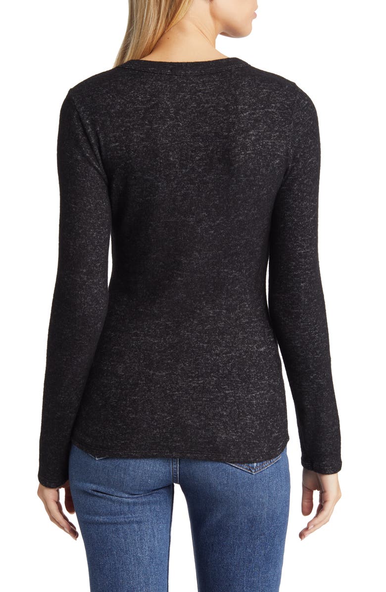 Loveappella Cutout Long Sleeve Top, Alternate, color, 