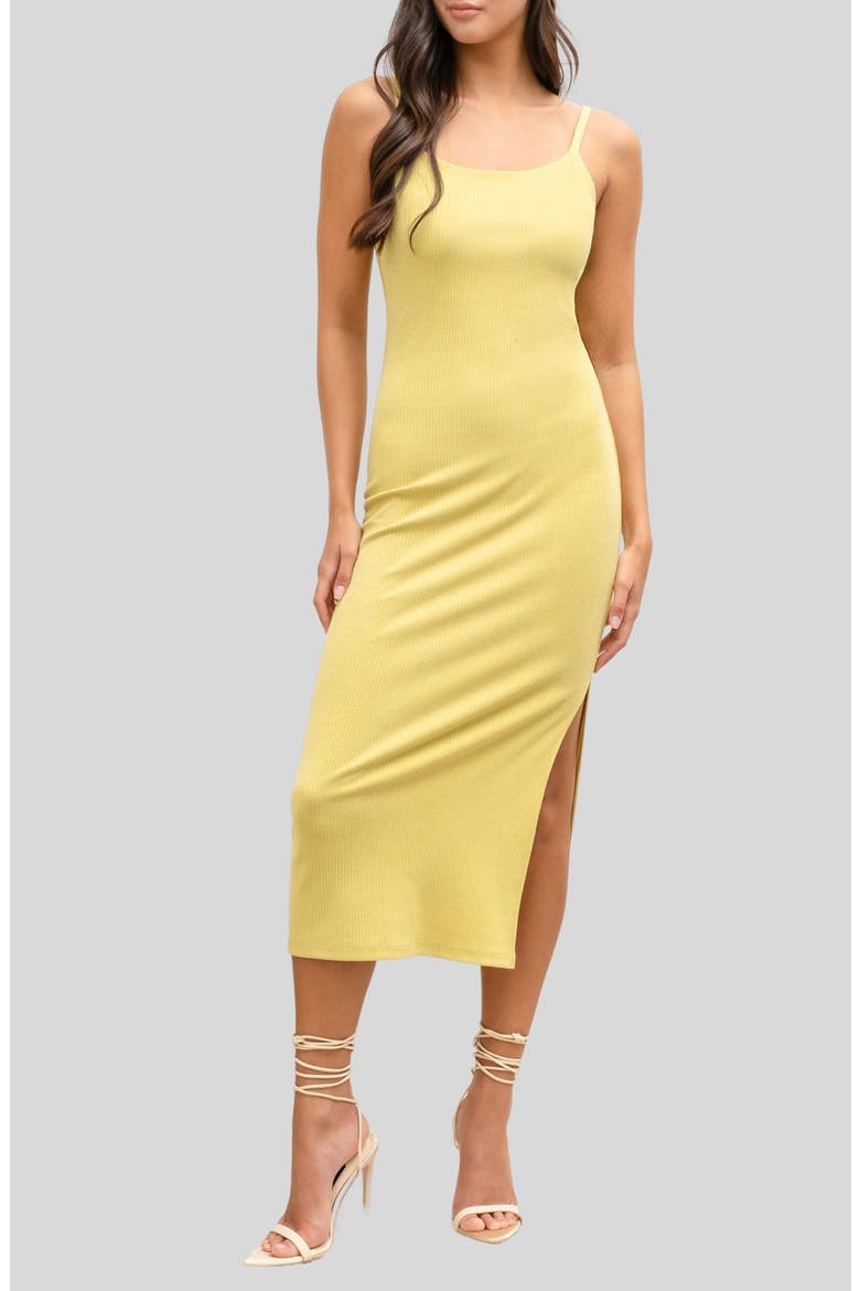 Ribbed Body-Con Dress, Main, color, KIWI
