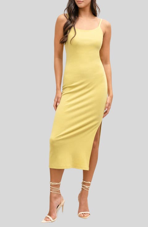Ribbed Body-Con Dress