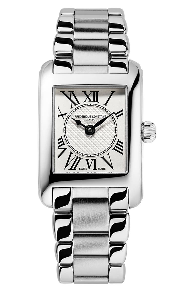 Carrée Bracelet Watch, 23mm x 21mm, Main, color, SILVER-TONE
