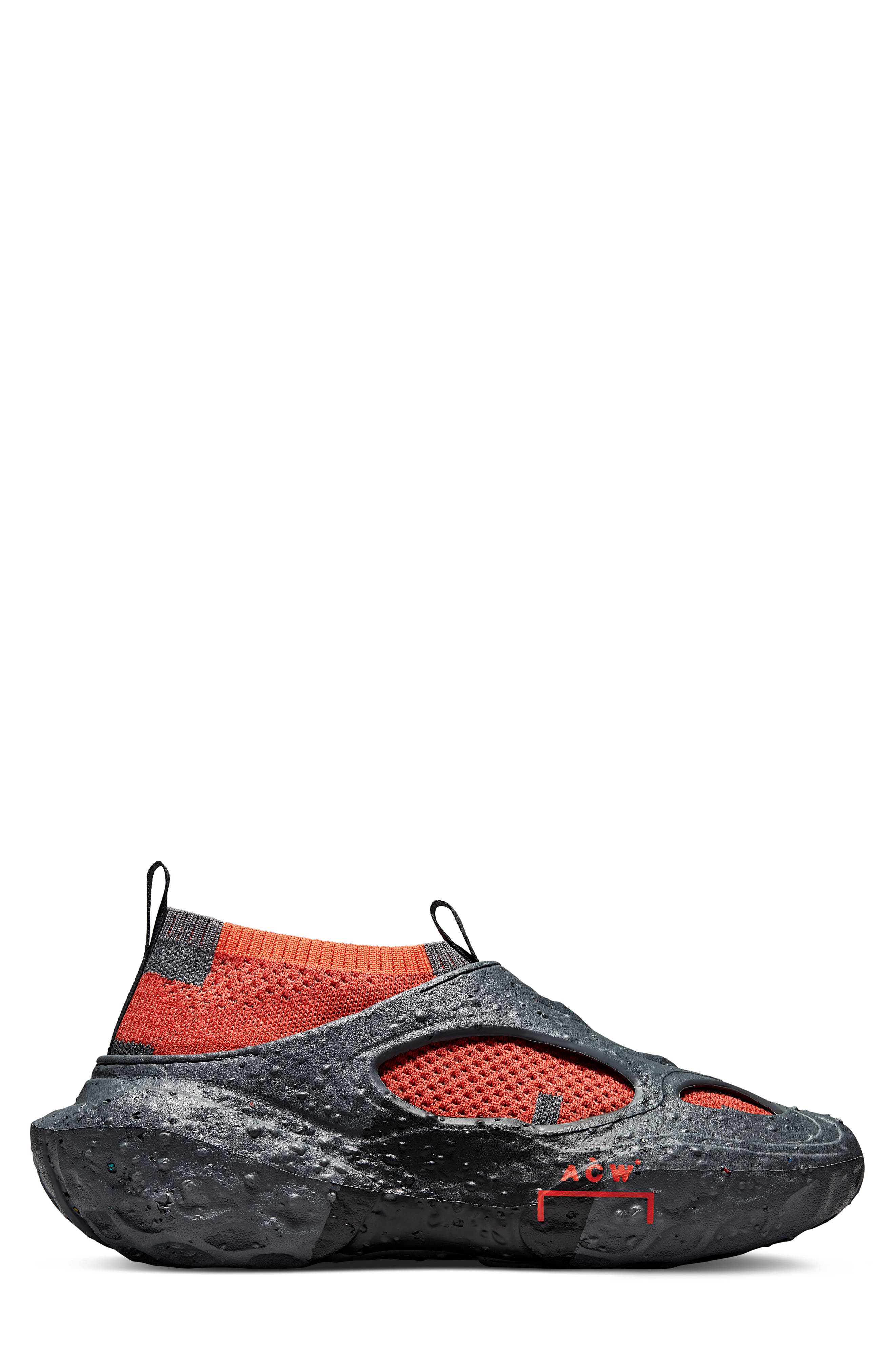 x A-Cold-Wall* Sponge Crater Sneaker, Alternate, color, DARK GREY/ TANGERINE