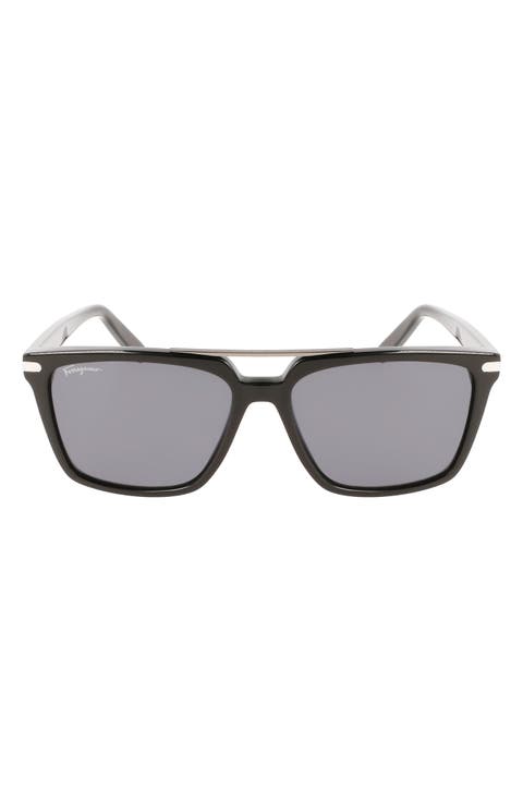 57mm Rectangular Sunglasses