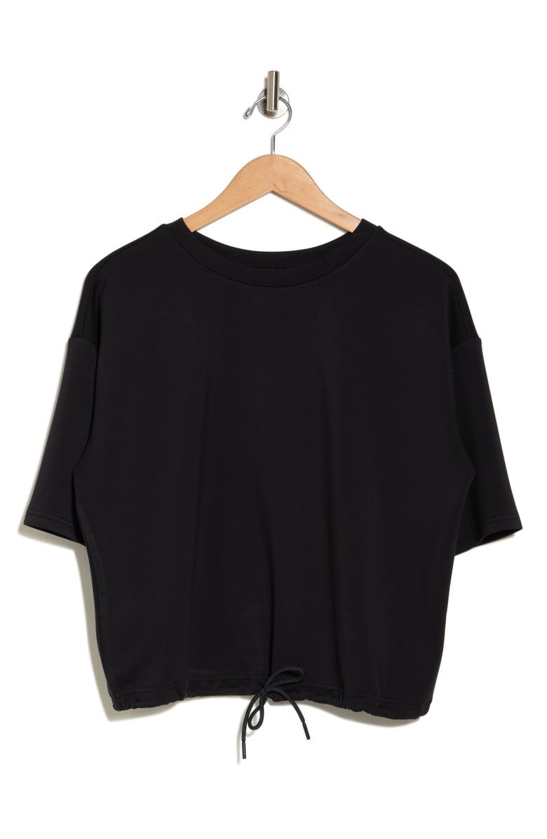 Z by Zella Whisper Drawstring Hem Knit Top, Alternate, color,