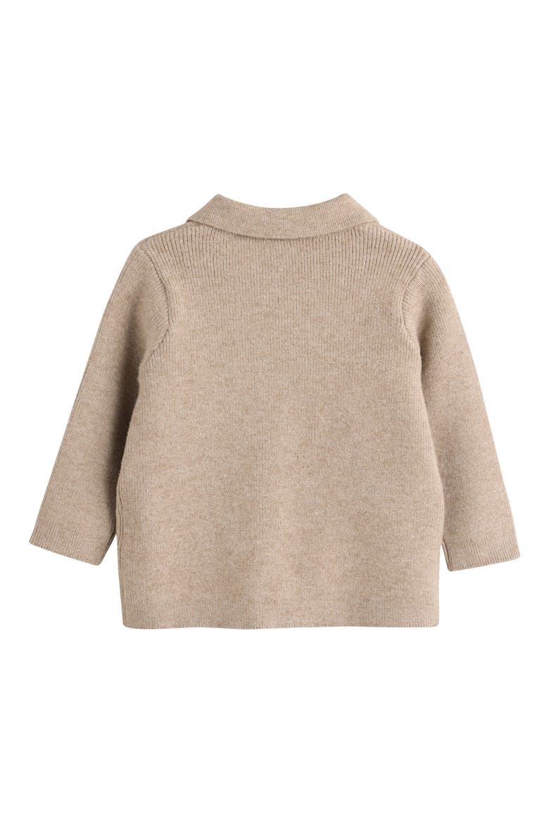 Kids' Zip Front Cardigan, Alternate, color, NEUTRAL