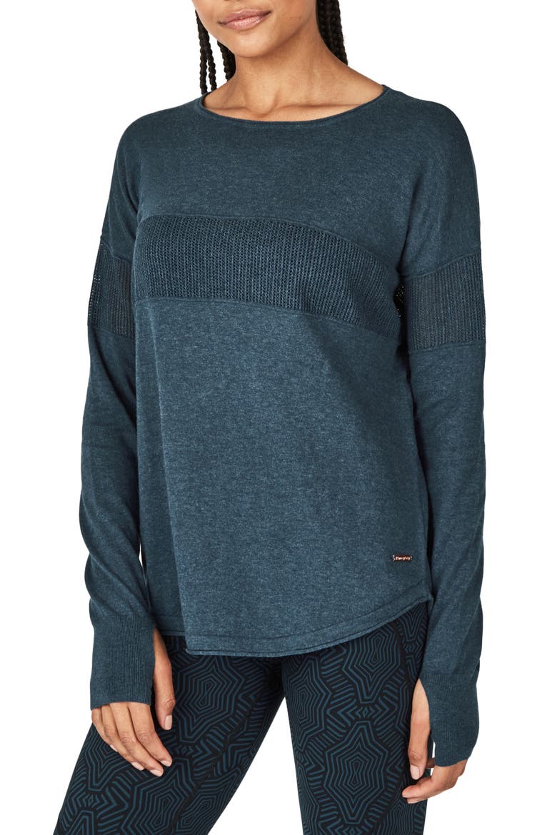 Position Sweater, Main, color, BEETLE BLUE MARL