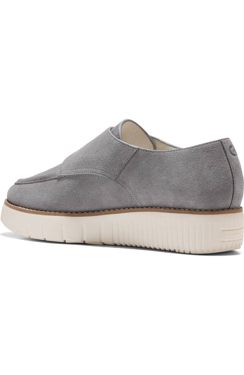 Cole Haan Grand City Platform Monk Sneaker, Alternate, color, Frost Gray Suede/ Ivory