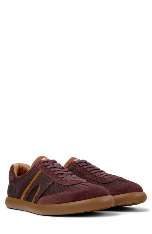 Camper Pelotas Soller Suede Sneakers In Burgundy