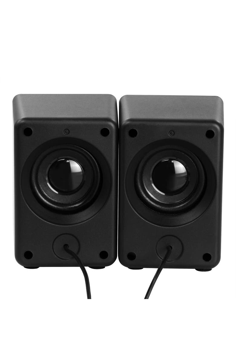 Befree Sound Dual Compact LED Gaming Speakers, Alternate, color, Black
