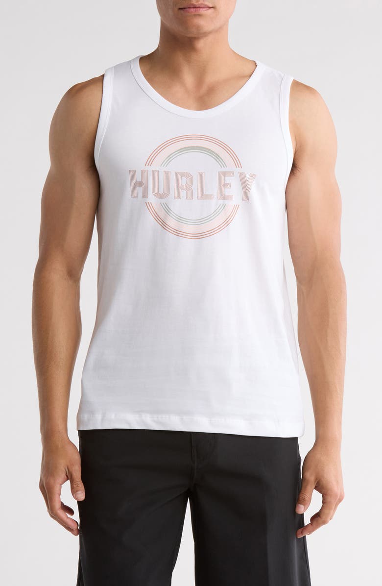 Hurley Trance Logo Cotton Graphic Tank, Main, color,