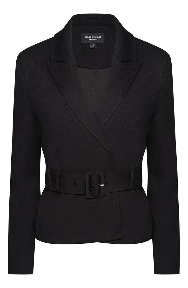 Isaac Mizrahi New York Belted Jacket, Alternate, color, 