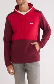 BOSS Soody Colorblock Logo Graphic Hoodie