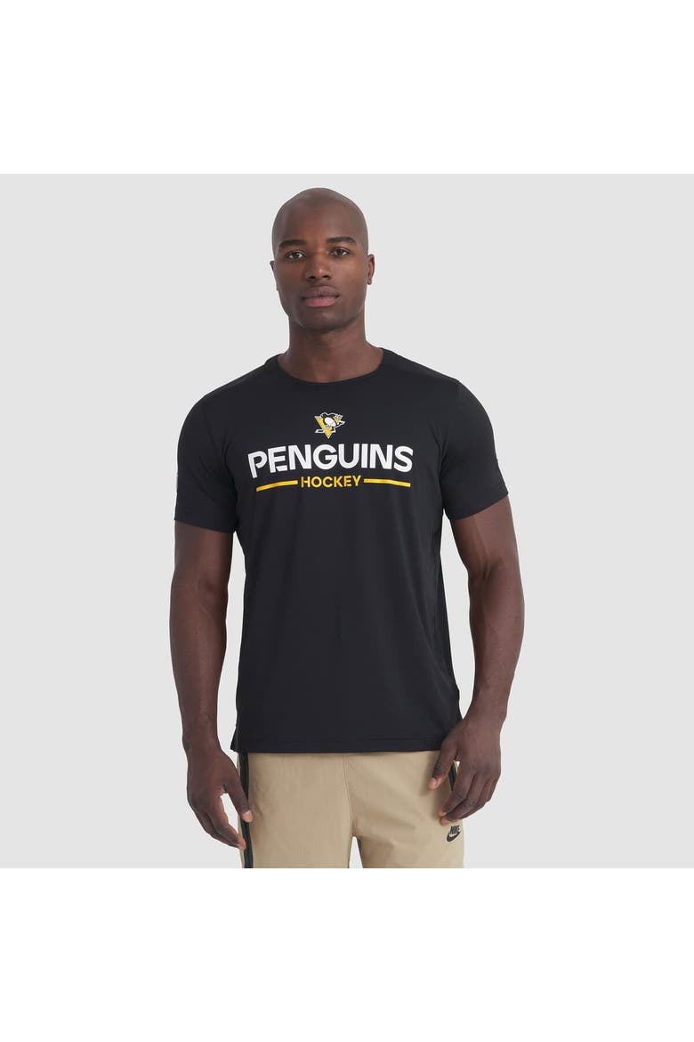 Men's Fanatics Black Pittsburgh Penguins Authentic Pro Rink Tech T-Shirt, Main, color, Black