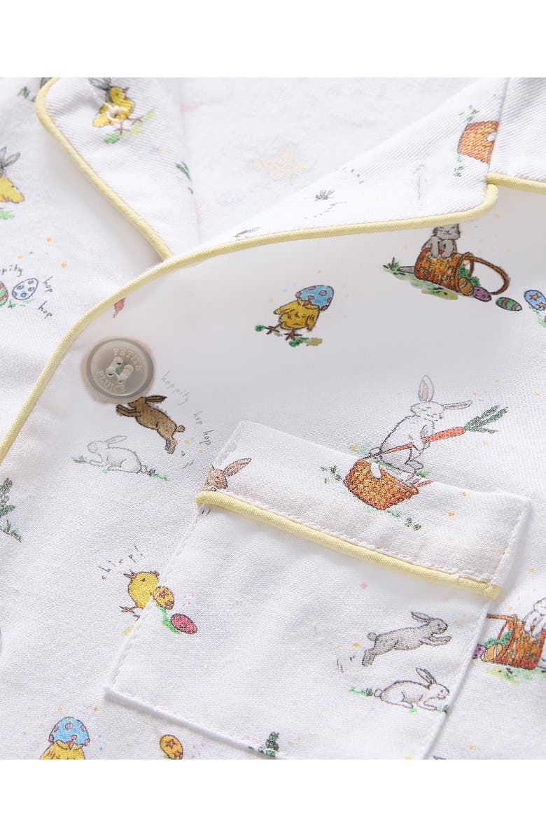 Petite Plume Kids' Easter Print Cotton Blend Twill Two-Piece Pajamas, Alternate, color, 