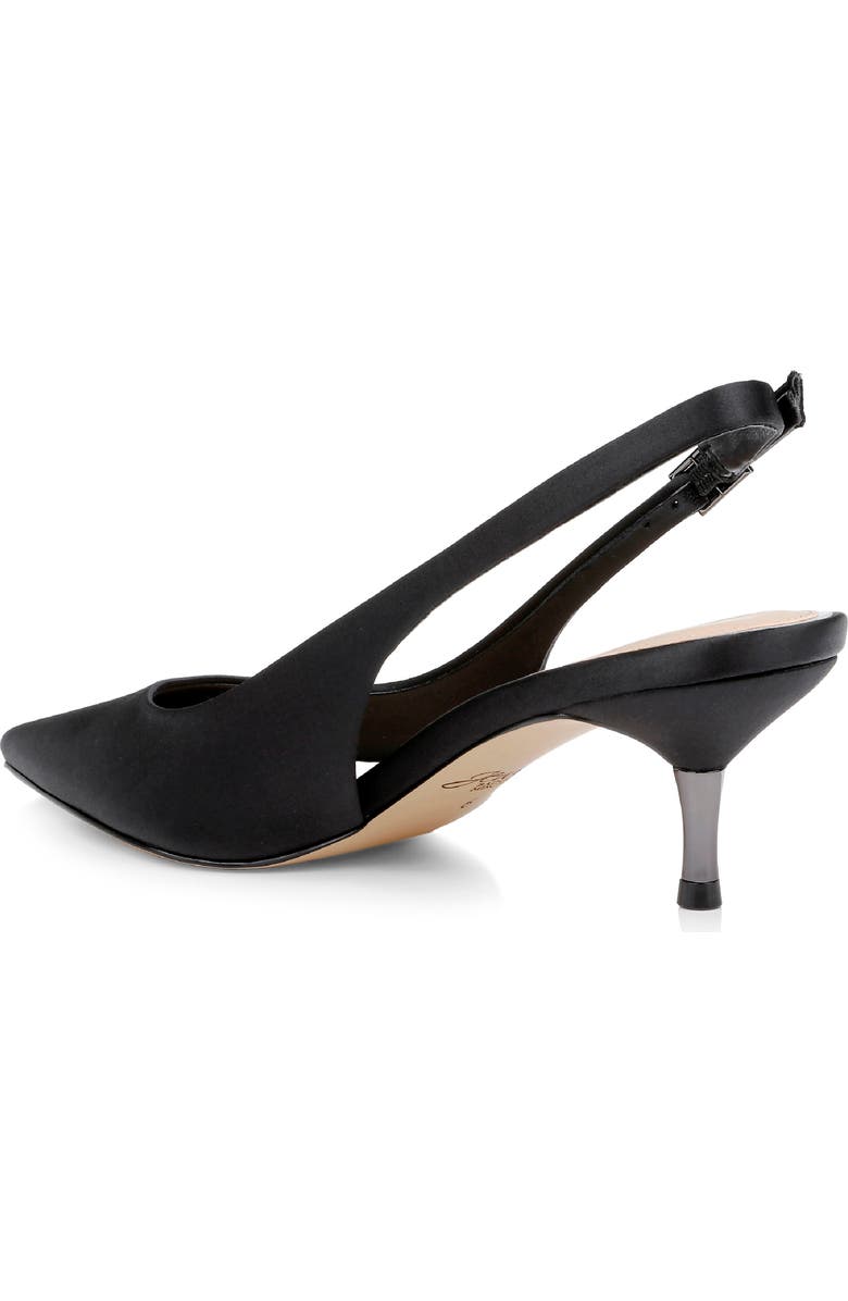 Jewel Badgley Mischka Ilana Slingback Pump, Alternate, color, Black Satin