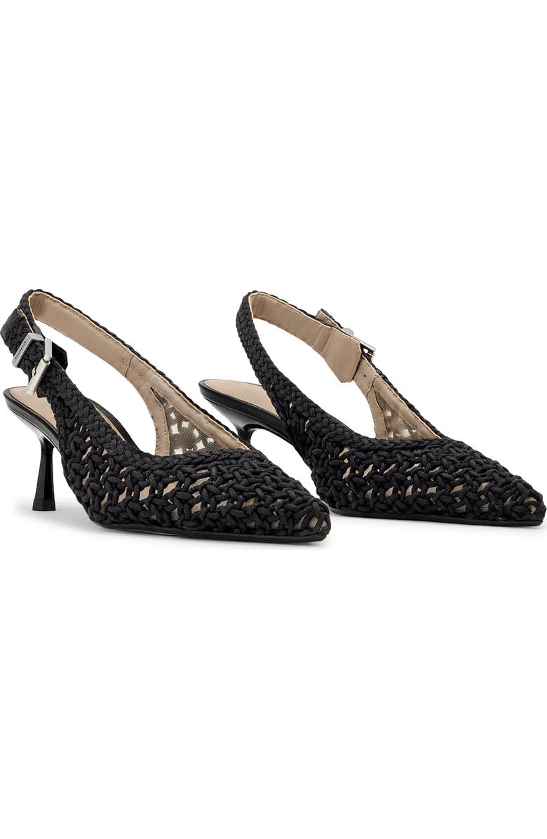 AllSaints Violet Slingback Kitten Heel Pump, Main, color, Black