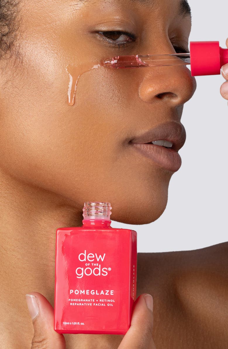 DEW OF THE GODS Pomeglaze Pomegranate + Retinol Facial Oil, Alternate, color, 