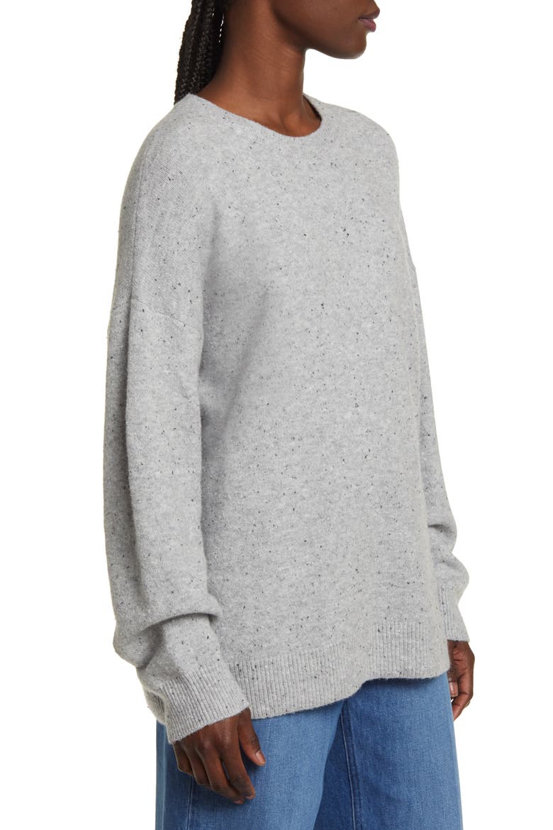 Speckled Relaxed Fit Sweater, Alternate, color, GREY HEATHER