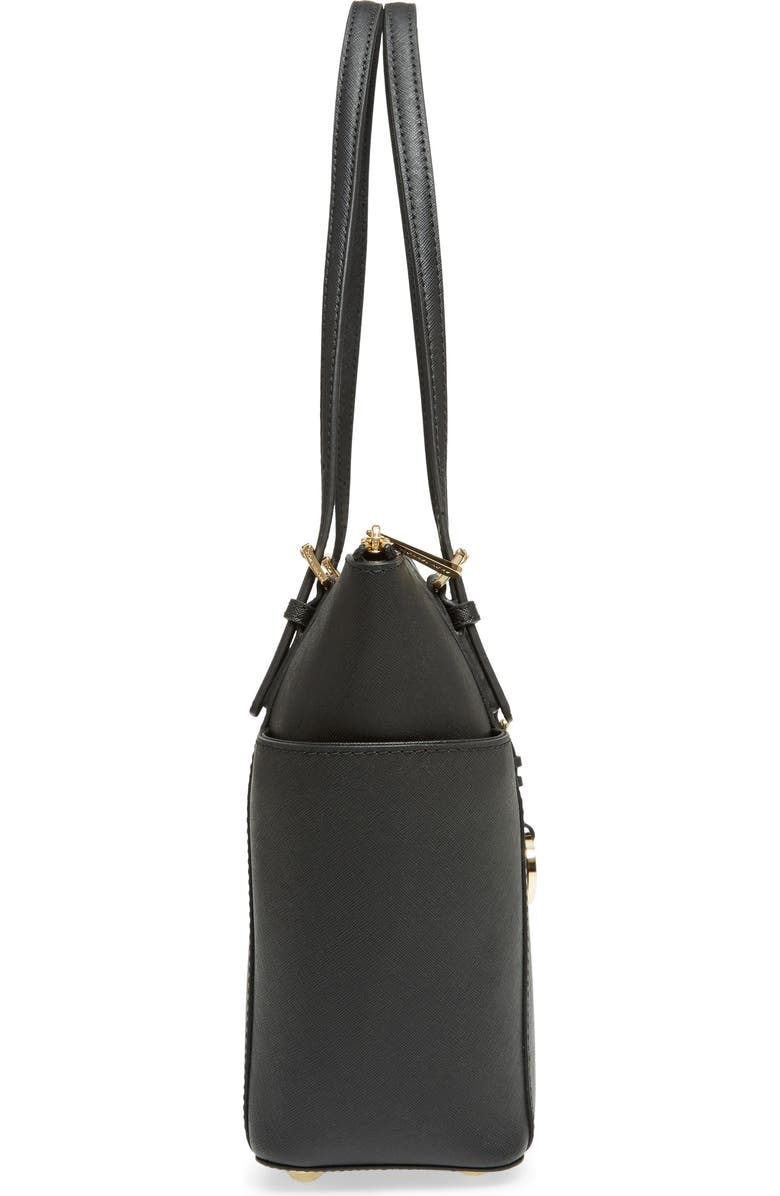 MICHAEL Michael Kors 'Jet Set' Leather Tote, Alternate, color,