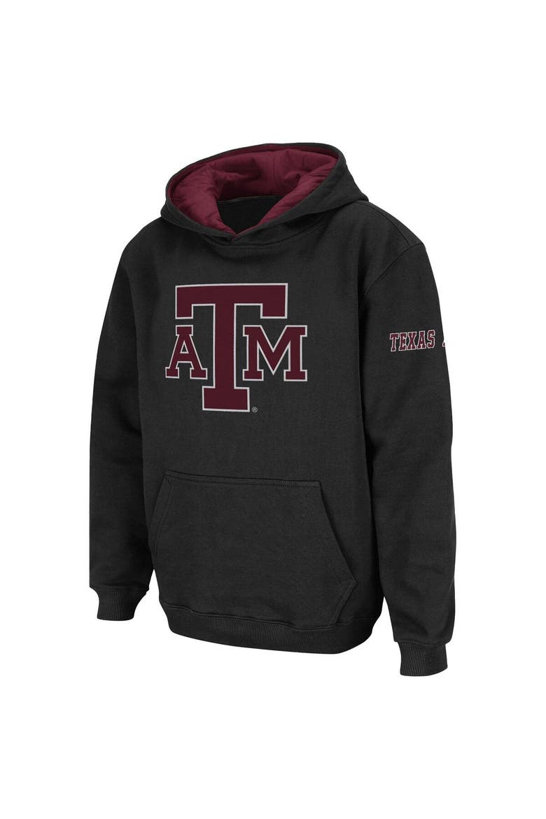 Youth Black Texas A&M Aggies Big Logo Pullover Hoodie, Alternate, color, Black