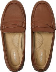 Lands' End Comfort Leather Slip On Loafer Shoes